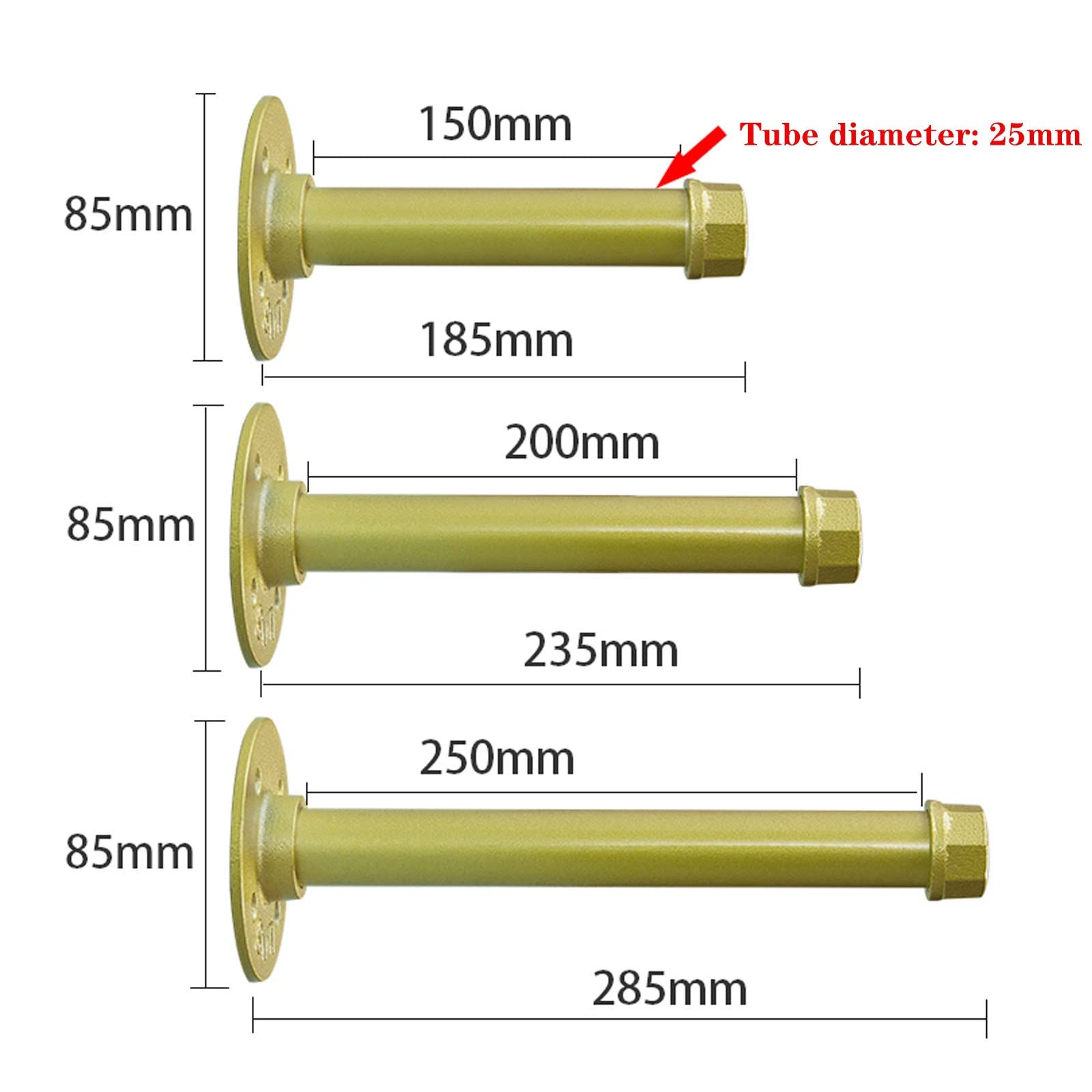 HJXGQJM Wandhalterungen Regalträger 4 Stücke, Versteckte Trennwandhalterung,Regalwinkel Metall 20cm, Rostbeständigkeit, Bodenträger Regalträger Regalträger Wandregalhalterung(25cm)