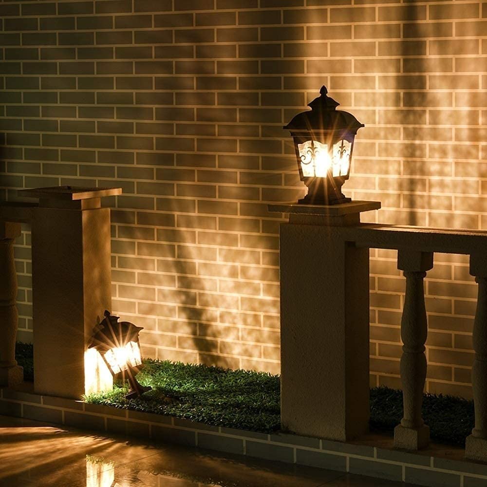 Lampa uliczna Latarnia ogrodowa Zewnętrzne lampy podłogowe Latarnia Słupek płotu ogrodowego Zewnętrzne kolumny oświetleniowe Oświetlenie krajobrazu E27 Zewnętrzne lampy słupkowe Oprawy Oszczędnoś