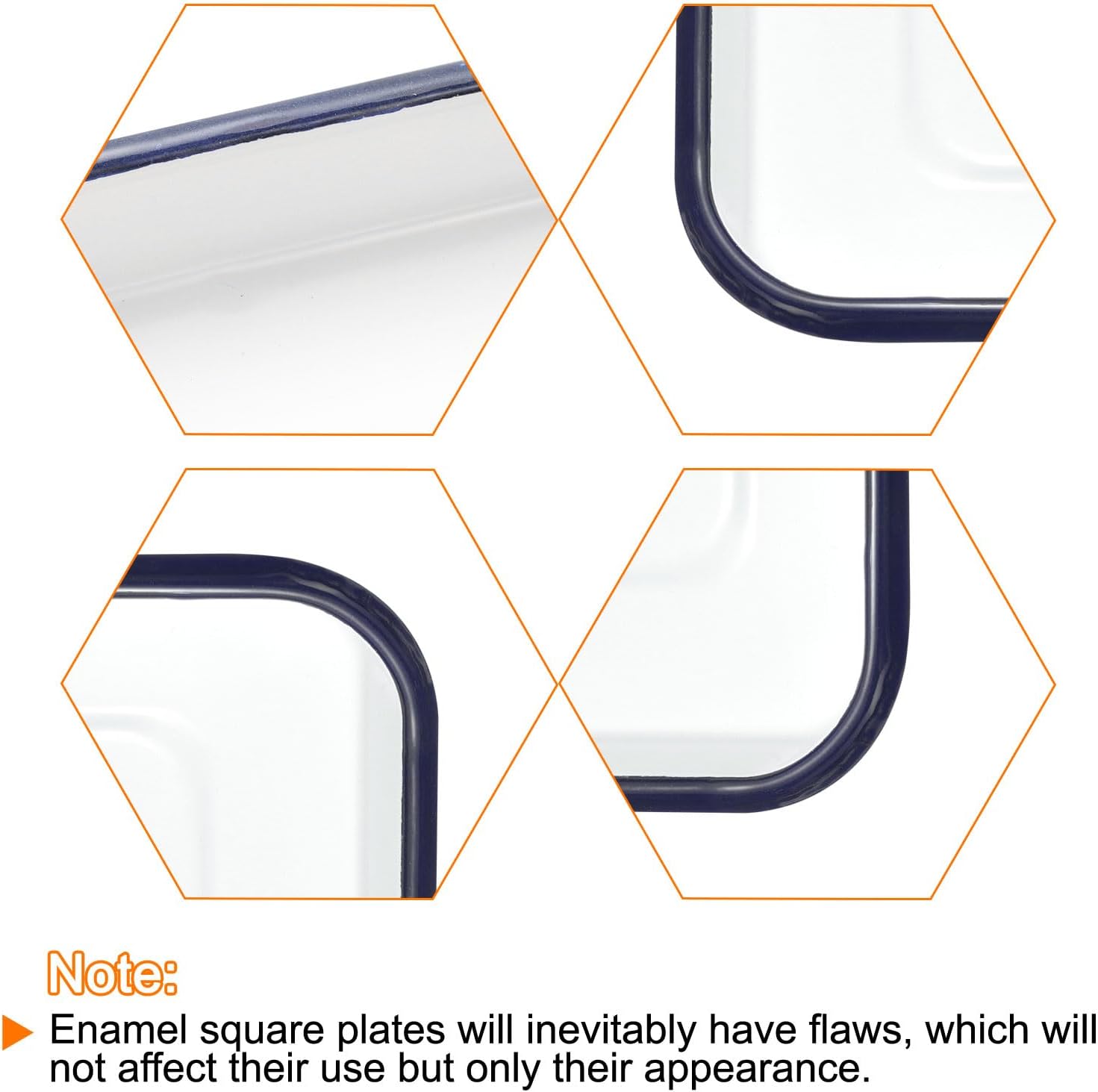 HARFINGTON Butcher Tray Palette 12" x 9.8" (30cm x 25cm) Metal Triple Enamel Coated Rectangular Tray Holder Artist Painter Painting Tool for Art Paint Acrylic Watercolor Mixing