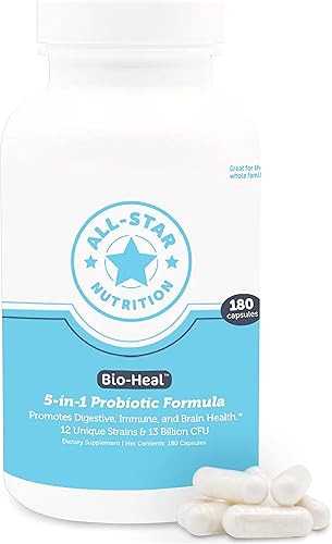 Cápsulas probióticas 5 en 1 Bio-Heal para niños, hombres y mujeres, el mejor suplemento para la función cerebral, la salud intestinal y el