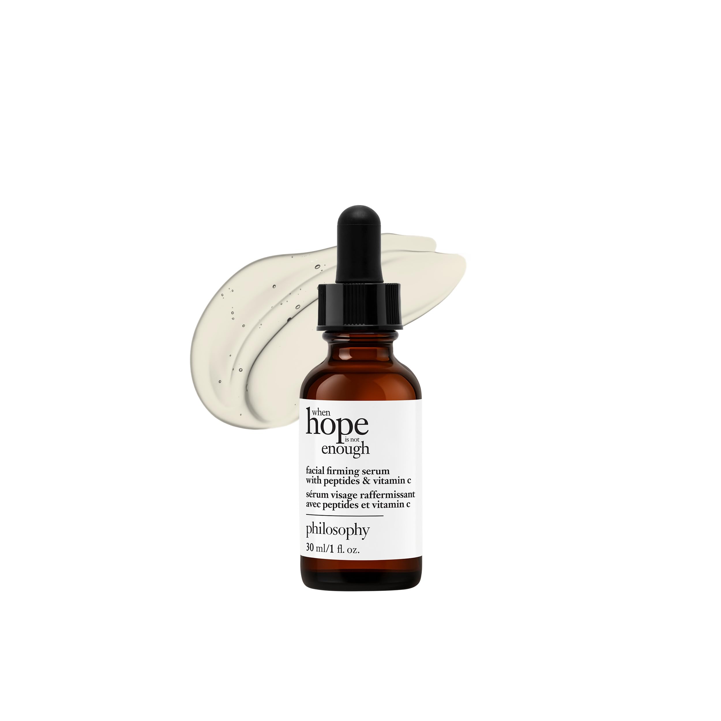 philosophywhen hope is not enough facial firming serum - with vitamins C, E & hyaluronic acid - revitalizes dull complexion while reducing the look of fine lines and wrinkles - 1 fl oz
