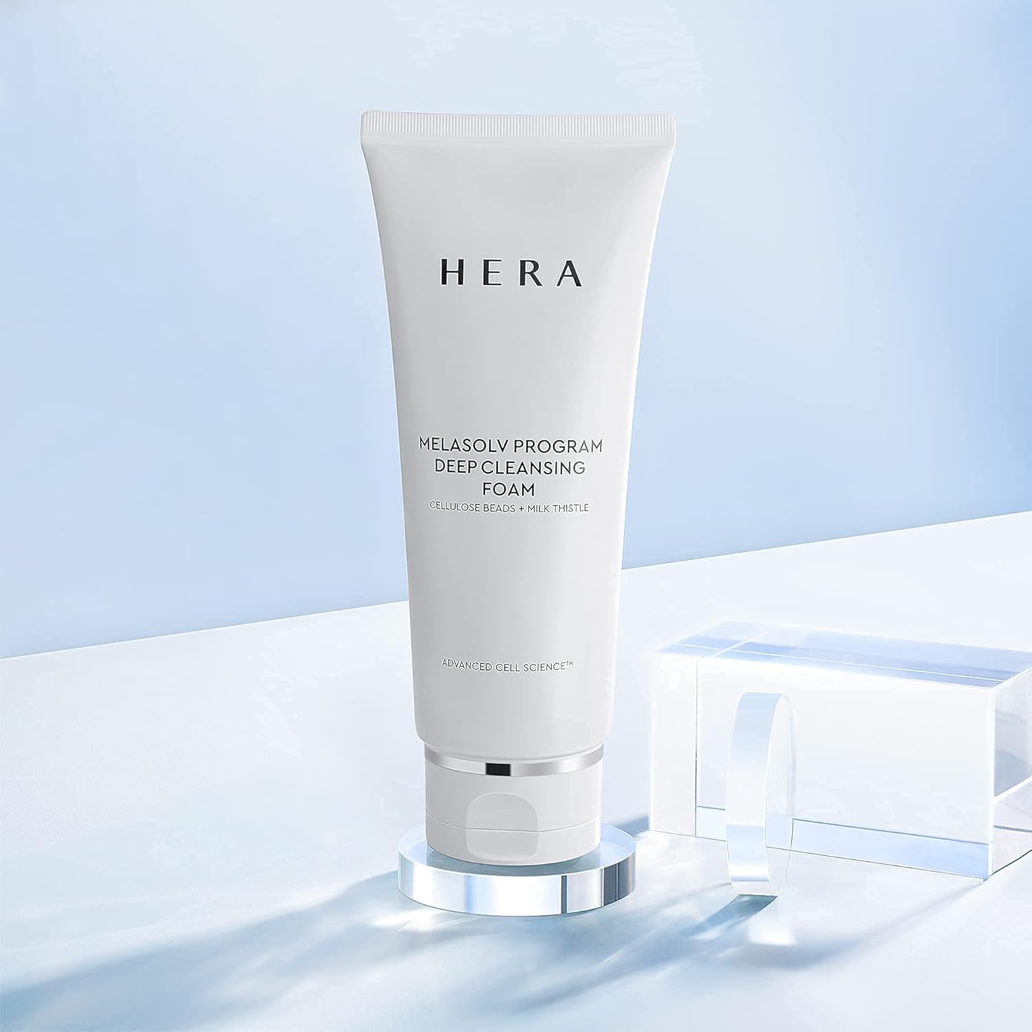HERA Foaming Facial Cleanser – Professional Deep Cleansing Foam with Cellulose Beads and Milk Thistle – Antioxidant and Hydrating Foam Cleanser – For Bright and Soft Skin – 6.6 Ounce by Amorepacific