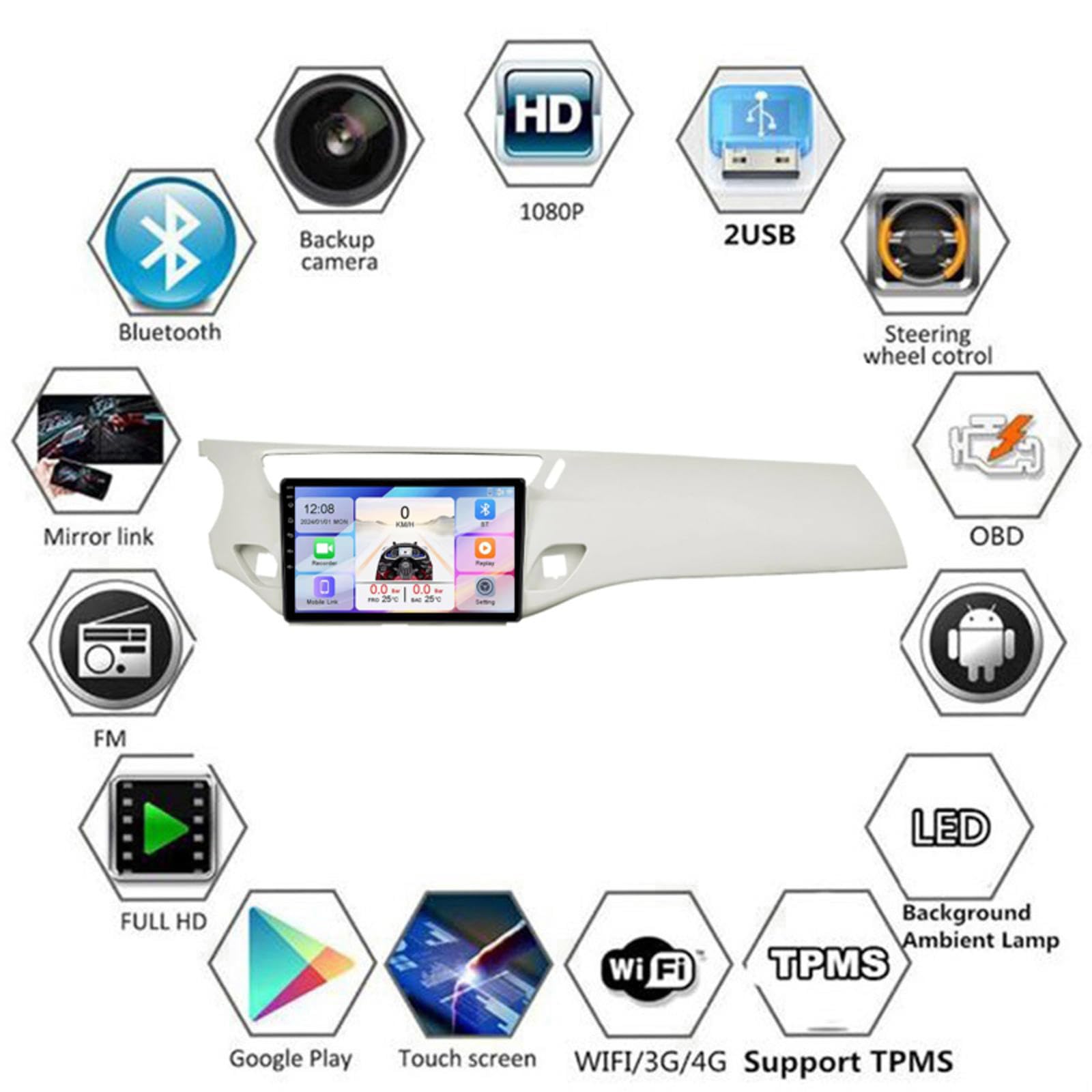Android 15 Car Stereo 9" Samochód Dla Citroen C3 MK2 SC 2009-2016,M111