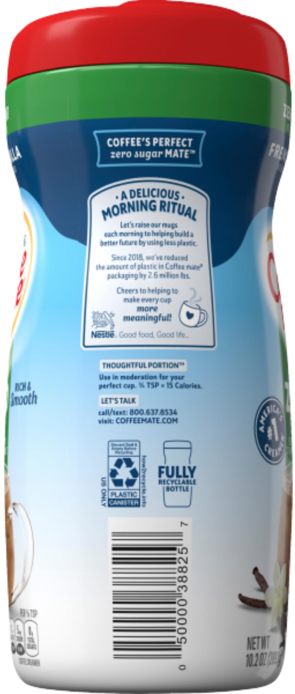 COFFEE-MATE French Vanilla Zero Sugar Powder Coffee Creamer 10 2 oz Canister Pack of 2 — view 7