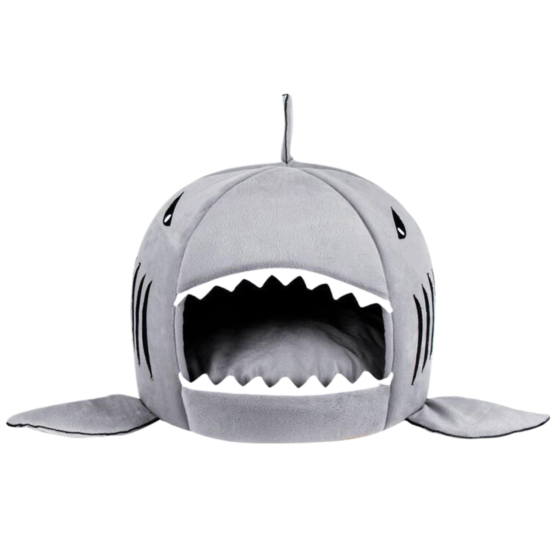 Lit chat requin contre le stress et le froid avec coussin lavable