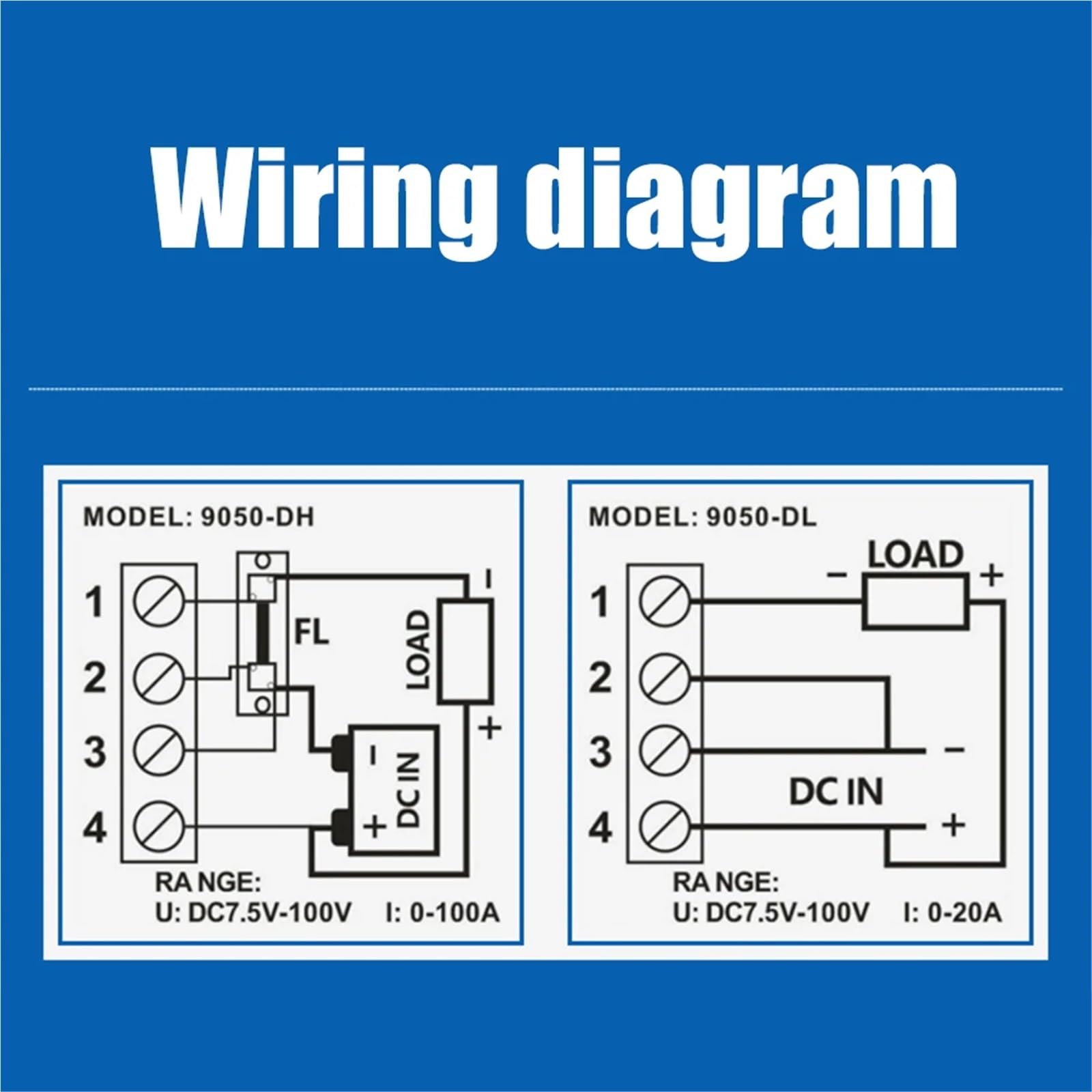 Misuratore digitale 20A/50A/100A/200A DC8-100V Voltmetro Amperometro LCD 4 in 1 DC Tensione Corrente Potenza Rilevatore di Energia Amperometro Shunt (Viola)