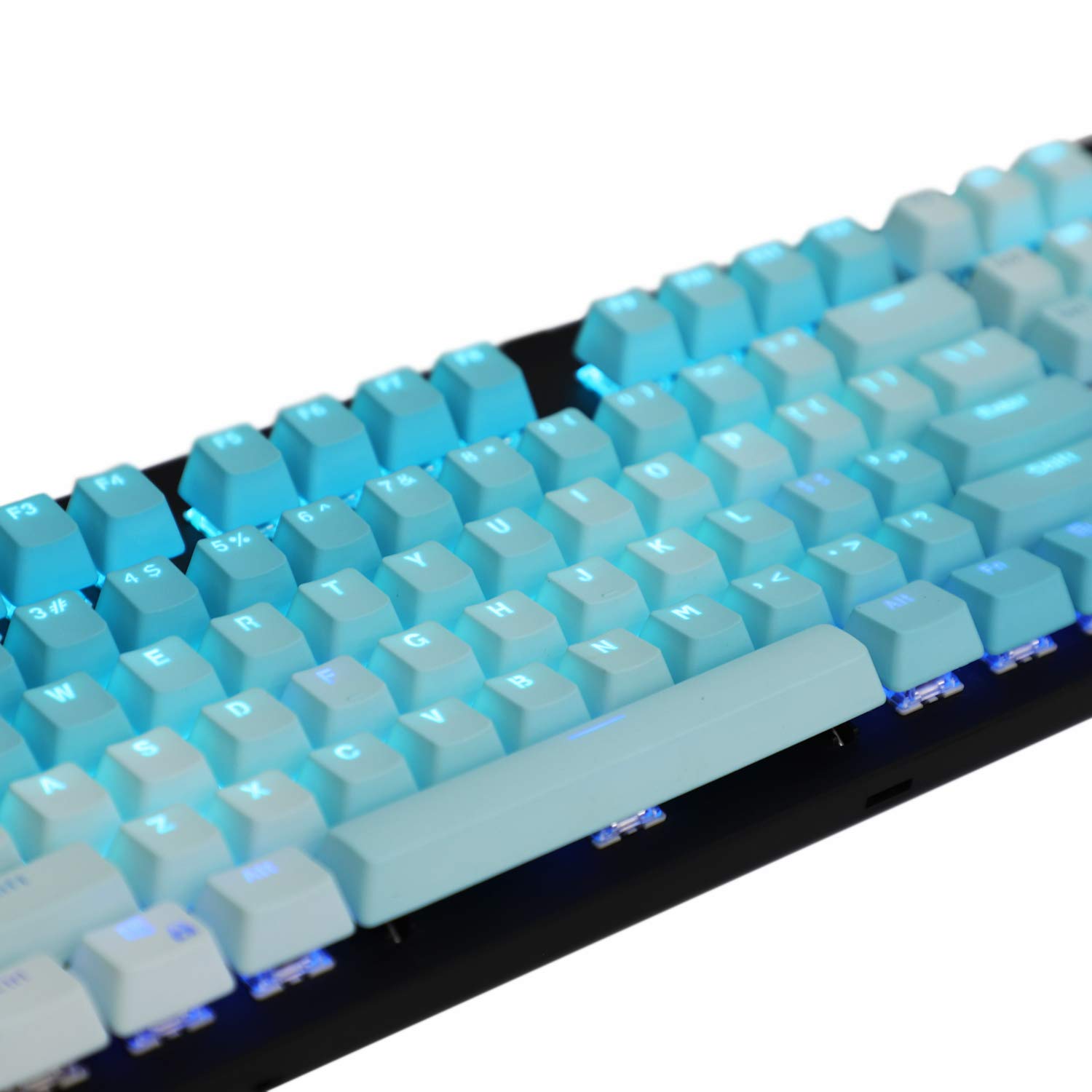 YMDK Double Shot 104 Dyed PBT Shine Through Keyset OEM Profile Keycap