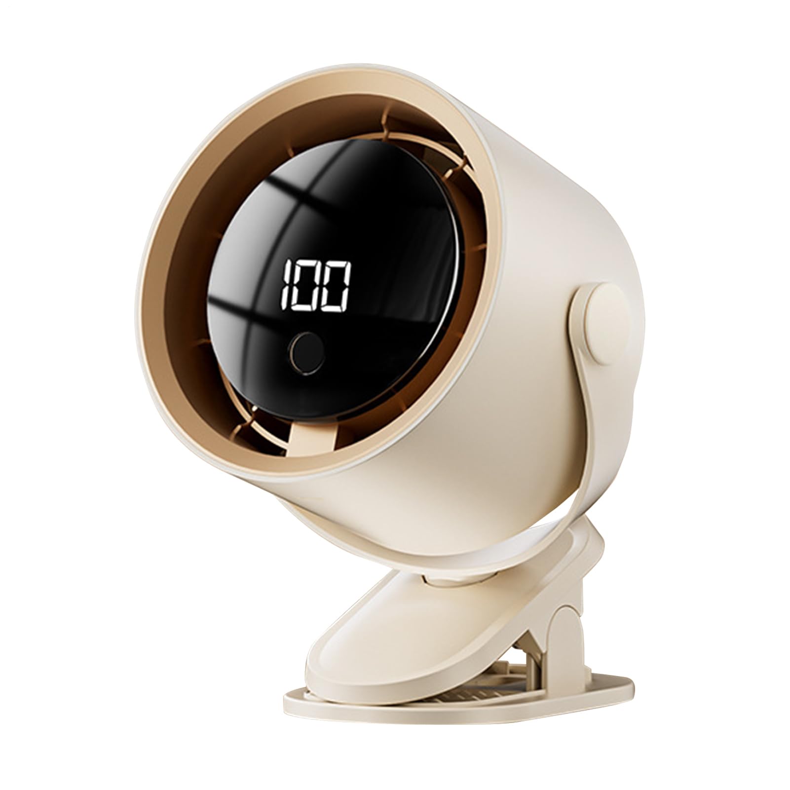 Ventilateur de poussette compact USB rechargeable ventilateur de bureau à pince LED
