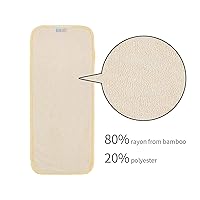 Vista 2 de ALVA BABY - 12 insertos de pañales de tela, reutilizables, lavables, de 3 capas, insertos súper suaves para pañales de tela, 12