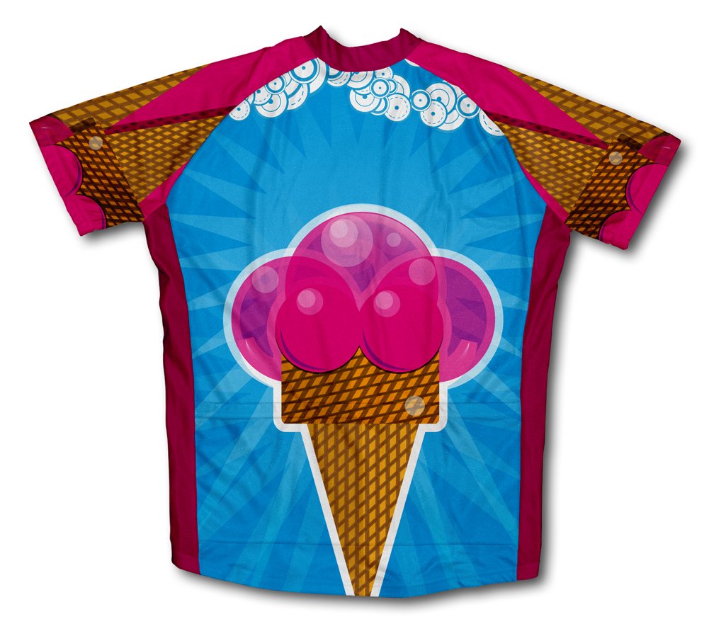 ScudoPro Creamy Delight Short Sleeve Cycling Jersey for Youth - Size M Blue