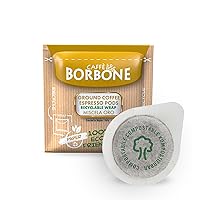Vista 13 de Caffè Borbone Cápsulas de papel espresso, mezcla negra, intensa y robusta, cápsulas ESE de tostado medio, auténtico espresso italiano, 50