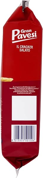 Gran Pavesi Cracker Salati I Classici con Grano 100% Italiano, Senza Olio di Palma, 18 Pacchetti, 560 g - 2