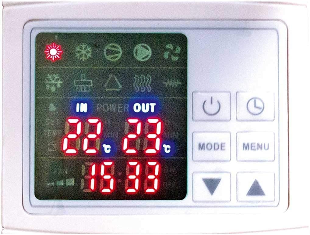 well2wellness Pompa di calore per piscina ON/OFF Mida.Black 14 – Riscaldamento per piscina con una capacità di riscaldamento fino a 14,5 kW