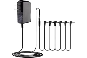 Rockhouse - DC 1A Guitar Pedal Power Cable 9V Negative Adapter with Daisy Chain