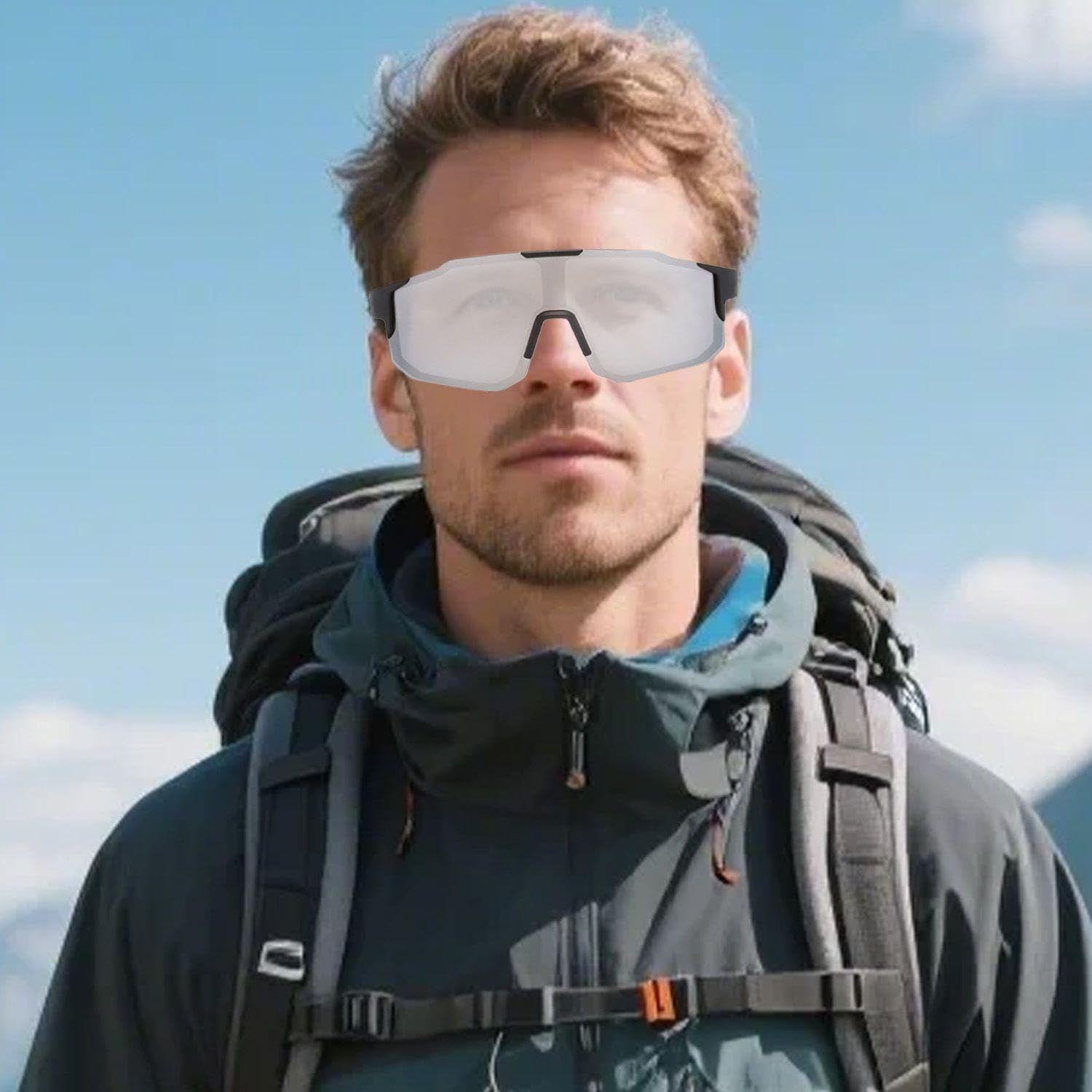 3 Paia di Occhiali da Sole Sportivi Polarizzati, Occhiali da Alpinismo, Stile Outdoor Facile da Indossare, Adatto per Ciclismo, Sci, Guida, Pesca.
