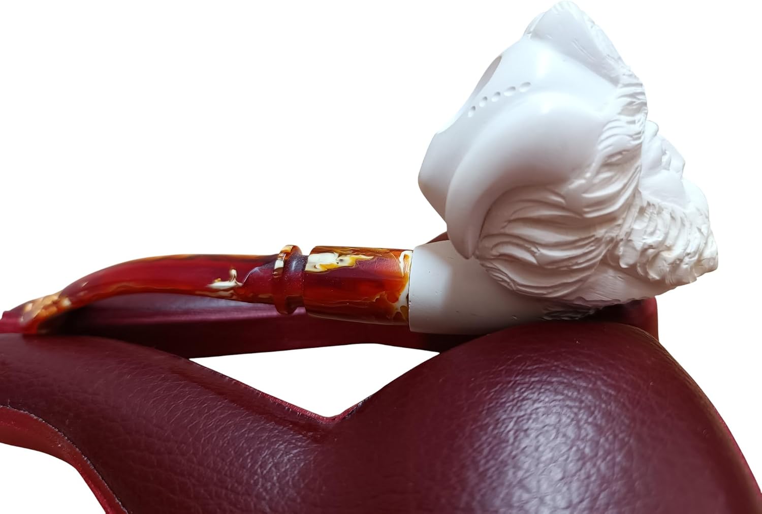 Block Meerschaum Bearded Warrior Pipe