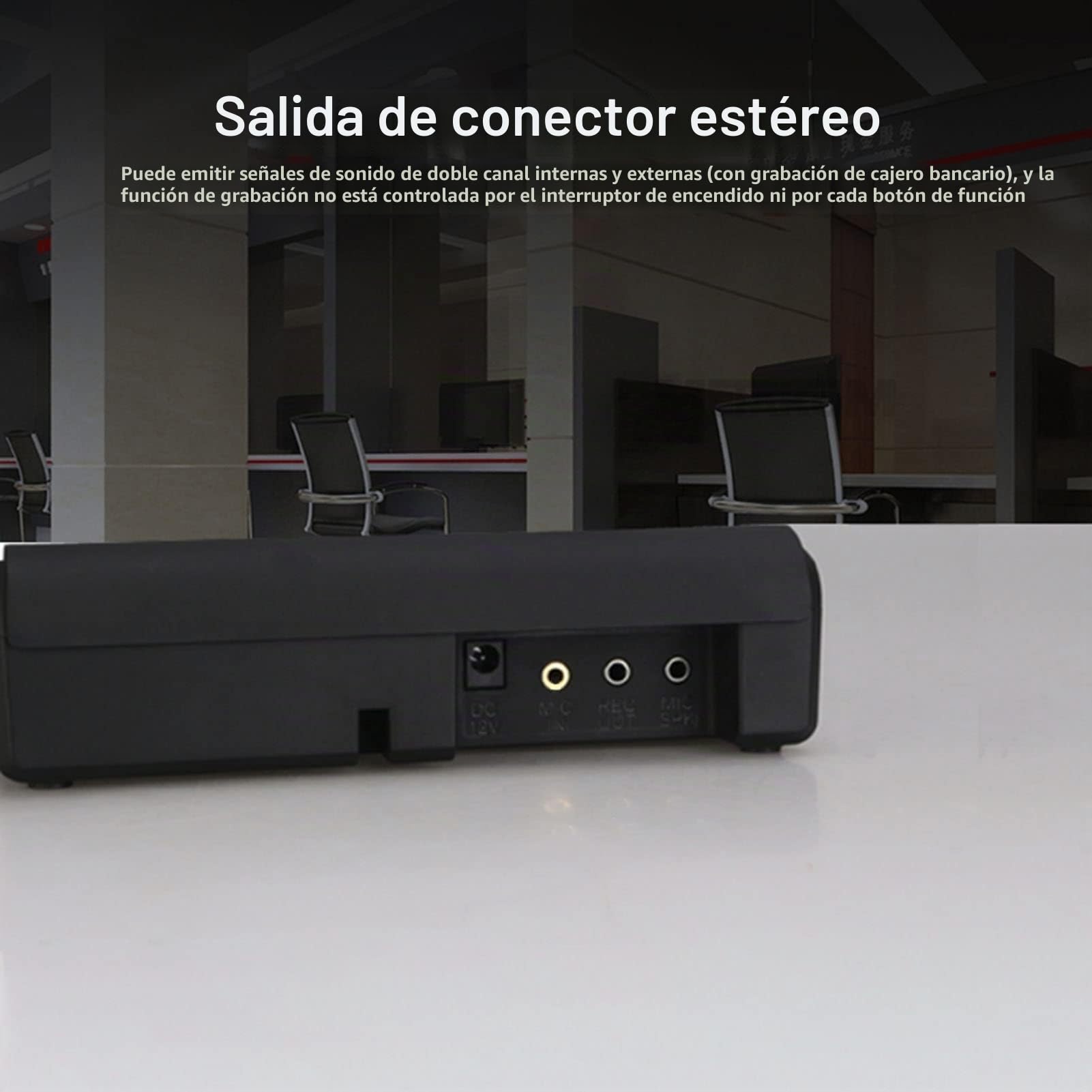 Intercomunicador de Ventana, Altavoz de Doble Vía, sin Interferencias de Ruido, Micrófono de Intercomunicador de 2 Vías para Oficina Gubernamental, Ventanilla de Boletos, Oficina(UE. Enchufe)
