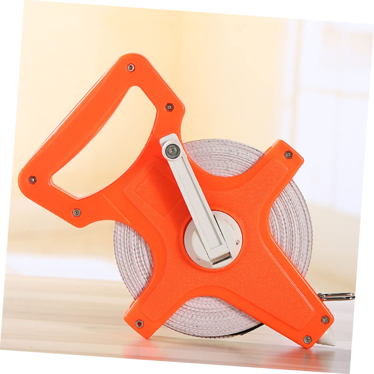 1roll Compact Tape Measure Hand-cranked Rack Type Engineering Ruler Retractable Metric Tape Accurate Measurement