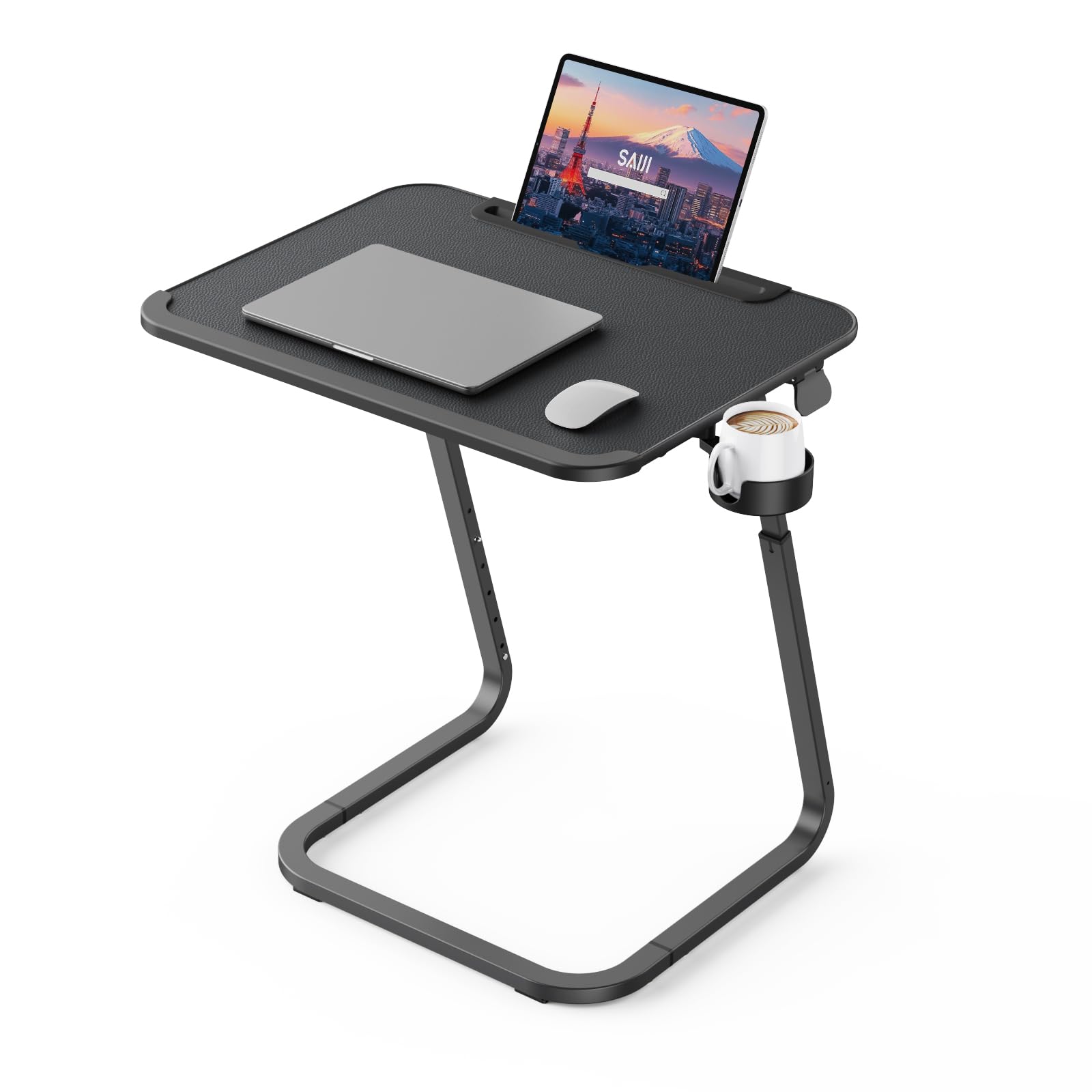 Amazon.co.jp: SAIJI ベッドテーブル ノートPCパソコンテーブル 高さ