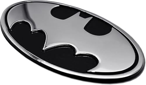 Miniatura 4 de Elektroplate Emblema de superhéroe ovalado de Batman de DC Comics con licencia oficial para automóviles, camiones y todos los automóviles, ajuste