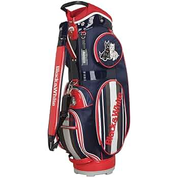 Amazon | キャディバッグ メンズ レディース ブラック＆ホワイト