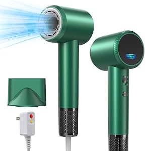 Professional Hair Dryer - 150000 RPM High-Speed Negative Ionic for Fast Drying and Hair Care Low Noise 4
