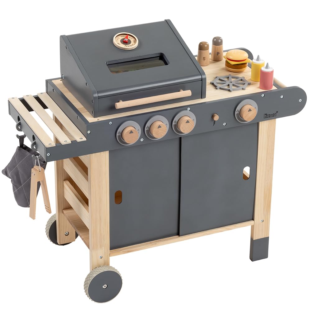 howa Maxi - Barbecue da gioco per bambini, con 25 accessori, 4825 pezzi