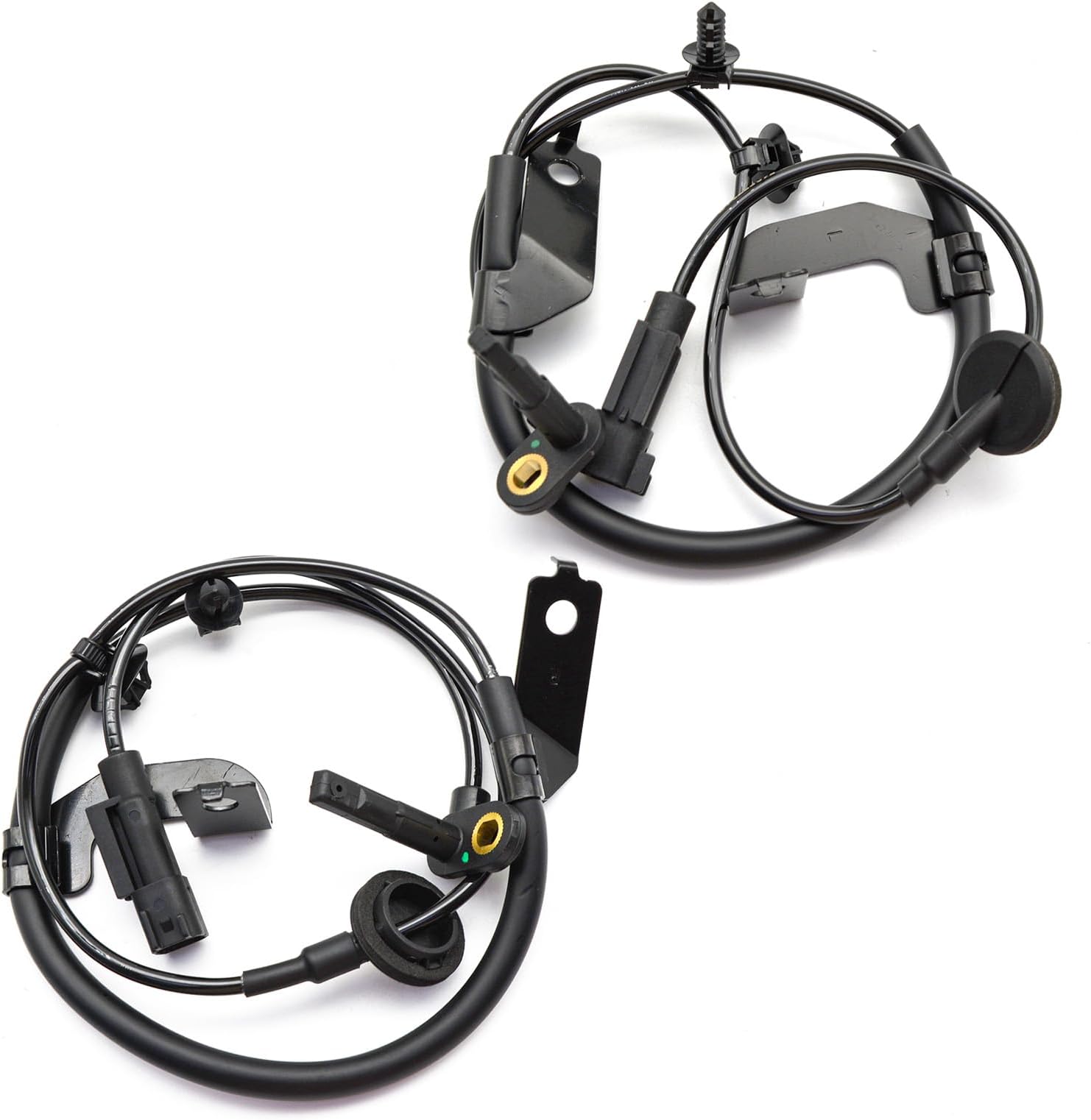 Front Left Right ABS Wheel Speed Sensor Compatible with Dodge Caliber 2007-2012, with Jeep Compass 2007-2016, with Patriot 2007-2017, Replace# 5105573AB 5105572AA