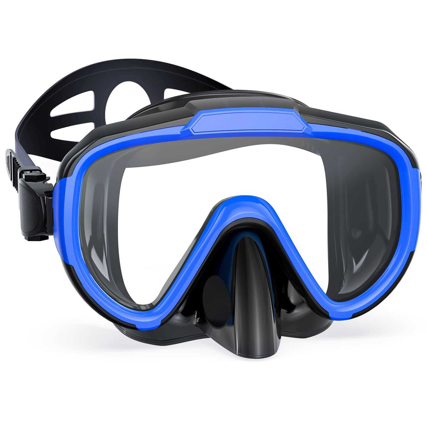 Norabidea Swim Goggles Adult Kids, Anti Fog Swimming Goggles with Nose Cover,No Leaking Clear Snorkel Dive Mask 180 Wide View Men Women Youth Boys