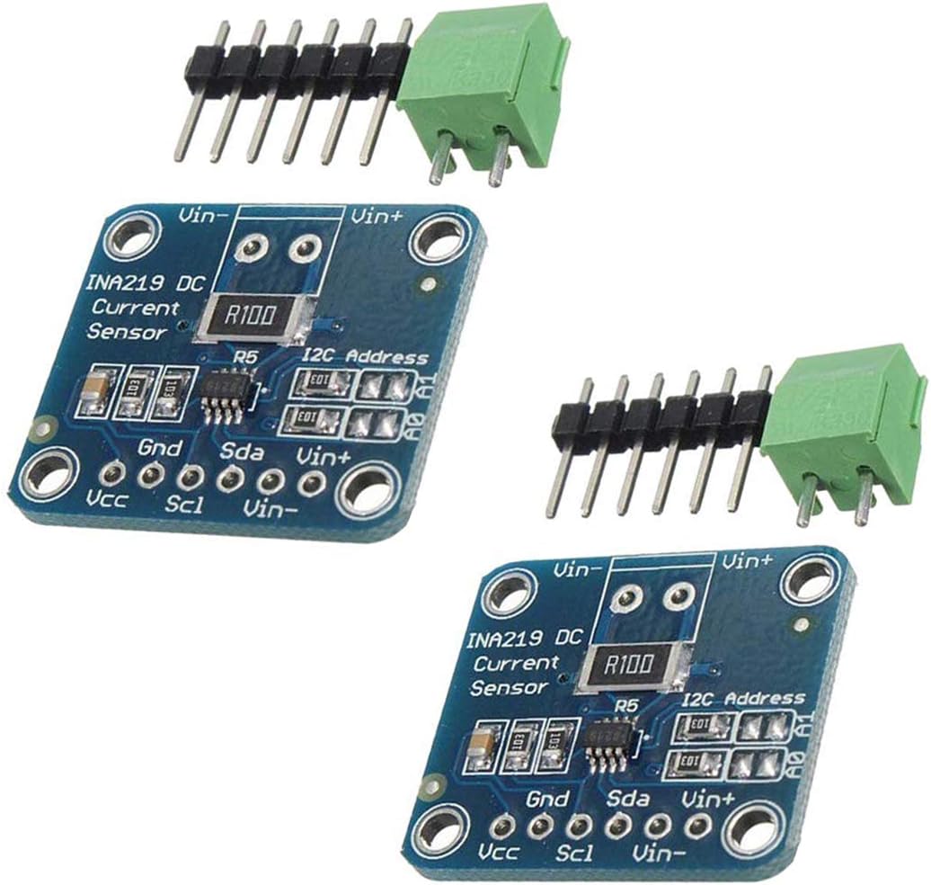 Hailege 2pcs INA219 I2C Bi-directional DC Current Power Supply Sensor Power Monitor Sensor Module 3-5.5V