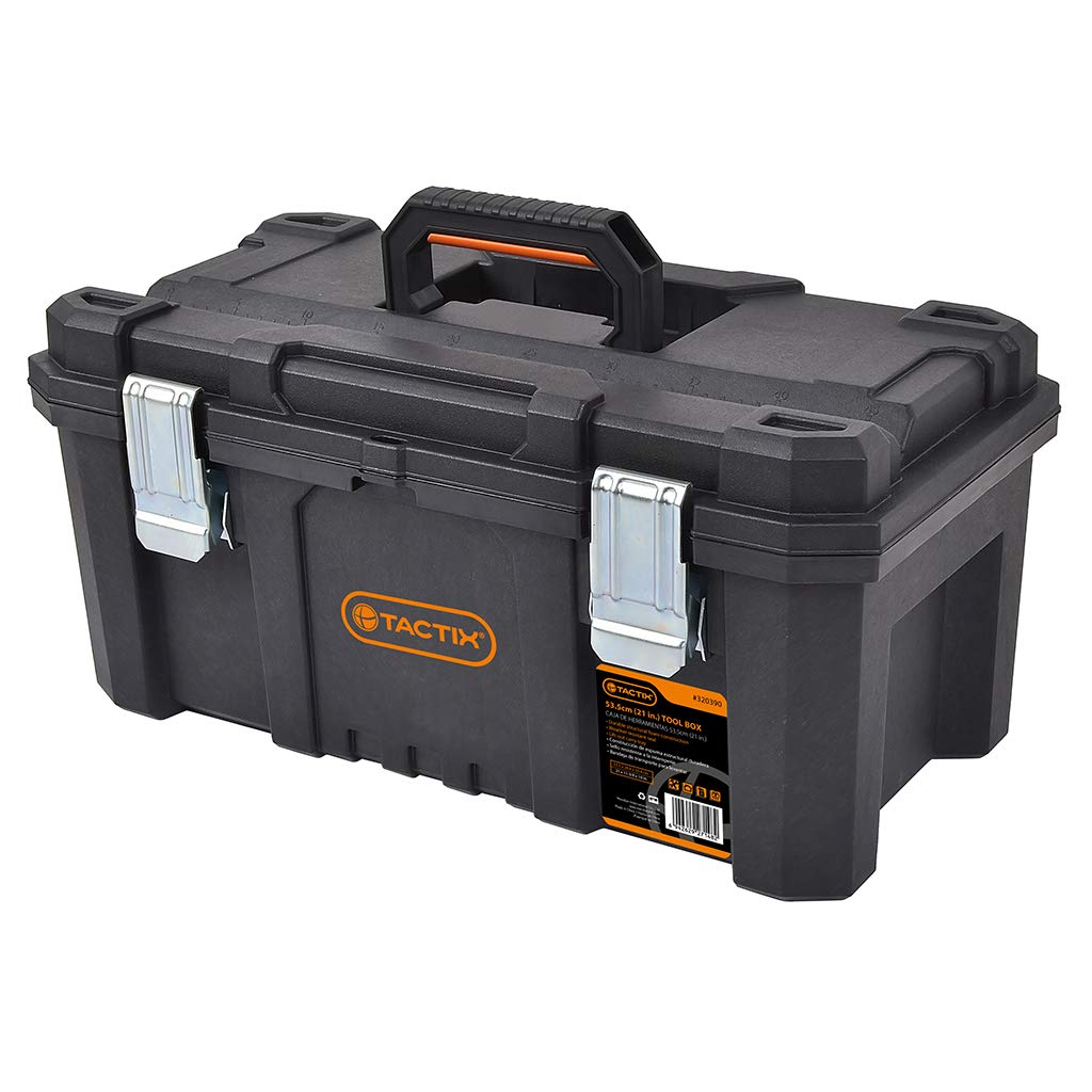 Tactix Plastic 53.5cm Water Resistant Tool Box, Model 320390