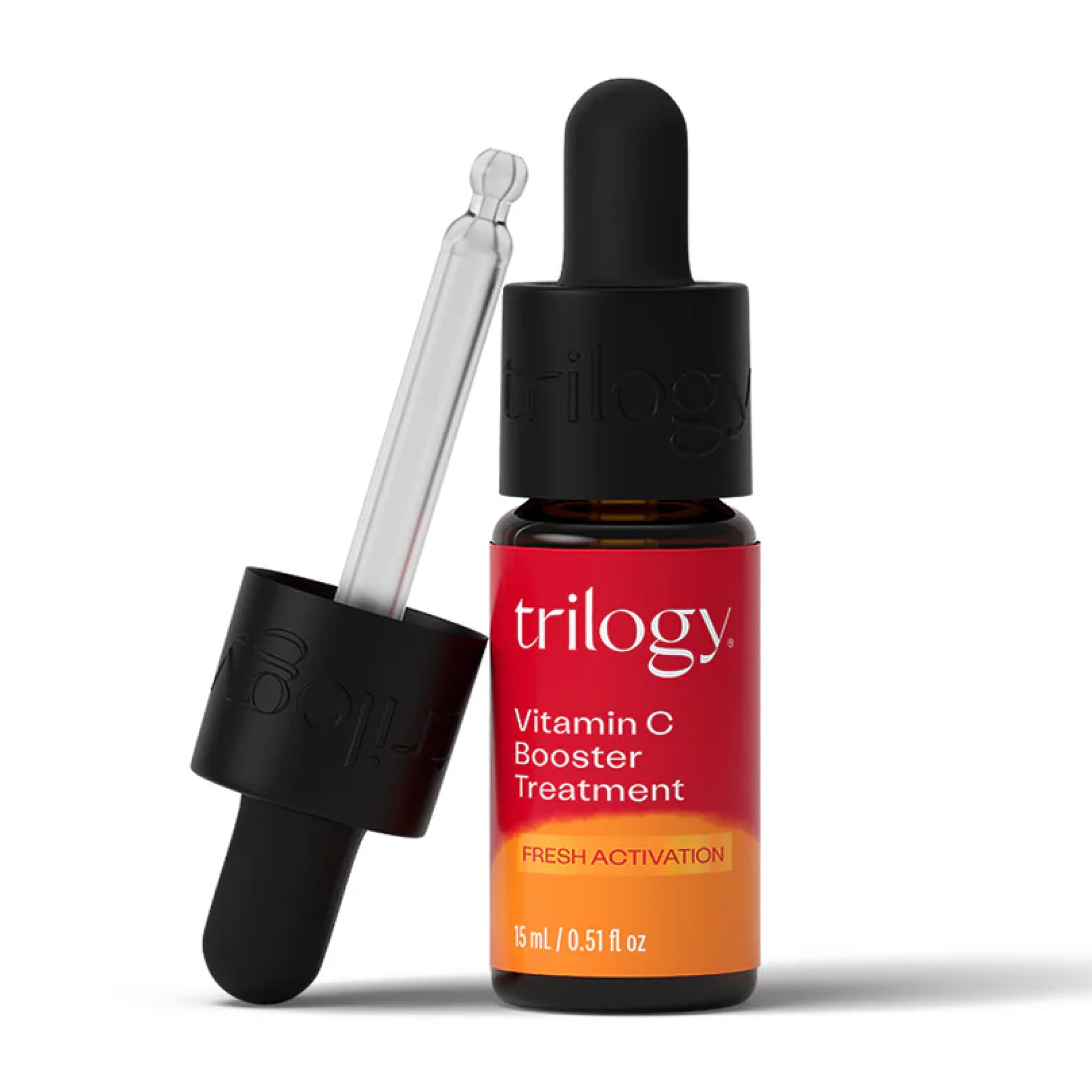 Trilogy Vitamin C Booster Treatment, Brightening Serum with Hyaluronic Acid, 0.51 fl oz
