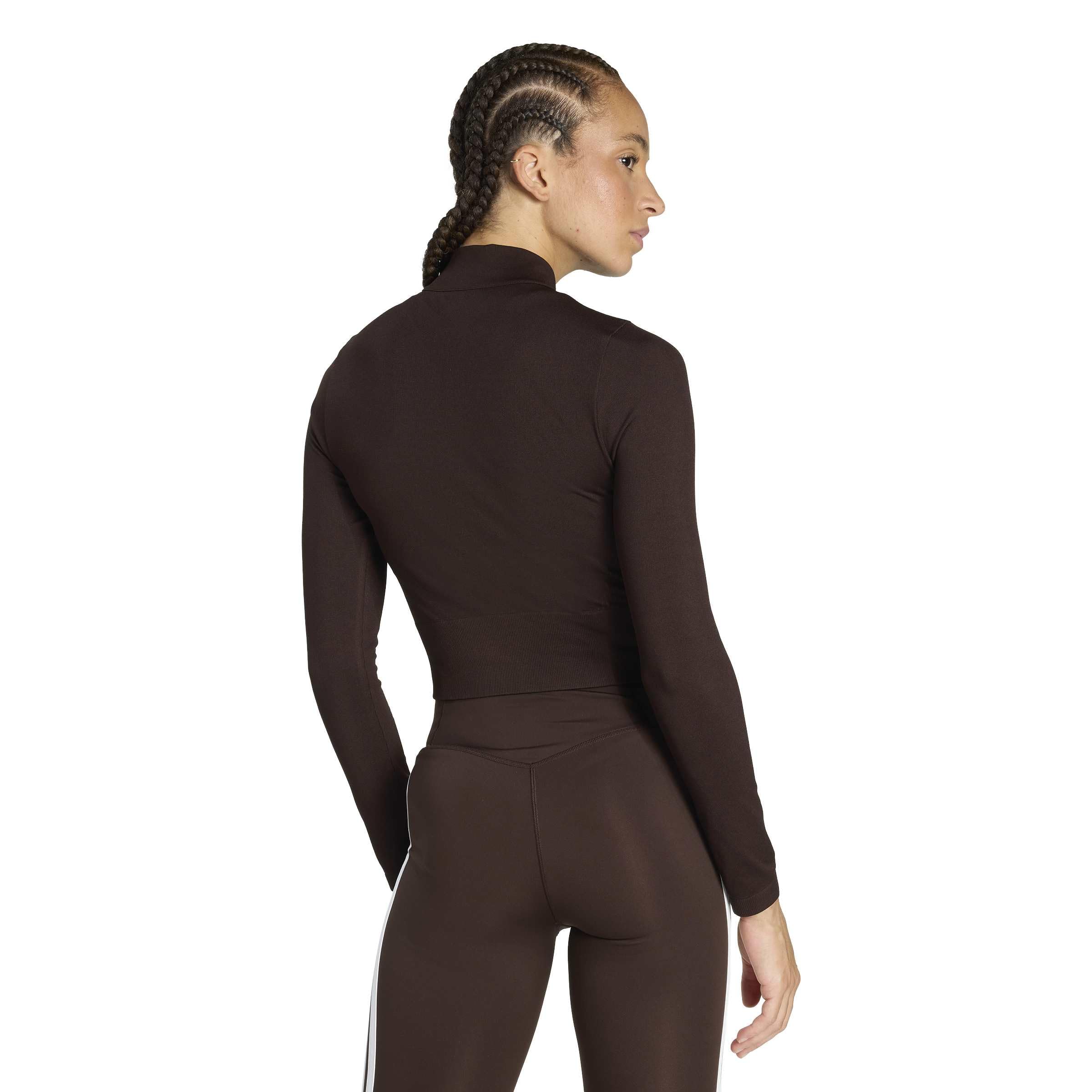 adidas Women's Workout Essentials Jacke, Durchgehender Reißverschluss, Strick
