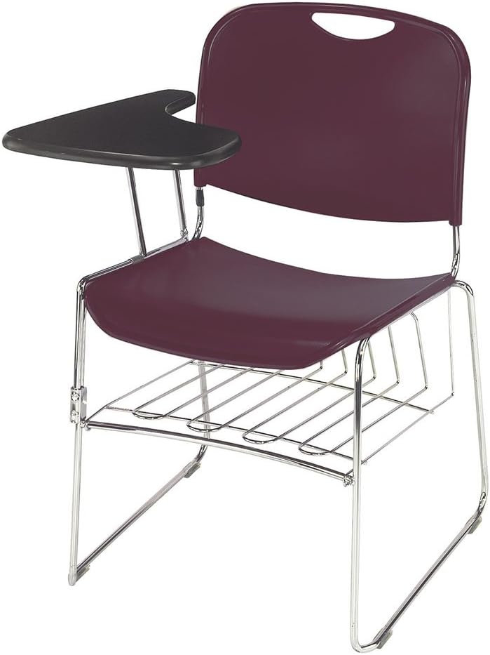 NATIONAL PUBLIC SEATING Stack Chair - Gray - Lot of 1