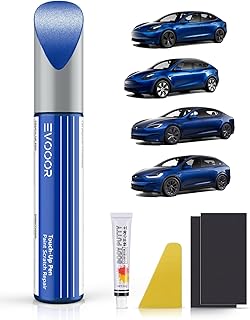 Deep Blue Metallic (PPSB) Touch Up Paint for Tesla Curb Rash Repair Kit - DIY Kit with Color-matched Touch Up Paint for Model 3/Y/S/X