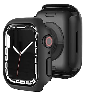 TSHIENTT Hard Bumper Case Compatible with Apple Watch 38mm Series 3 2 1| Without Tempered Glass | All-Around Ultra-Thin Bumper Hard PC | [NO Glass Screen Protector] [Pack of 1] (Black, 38MM)