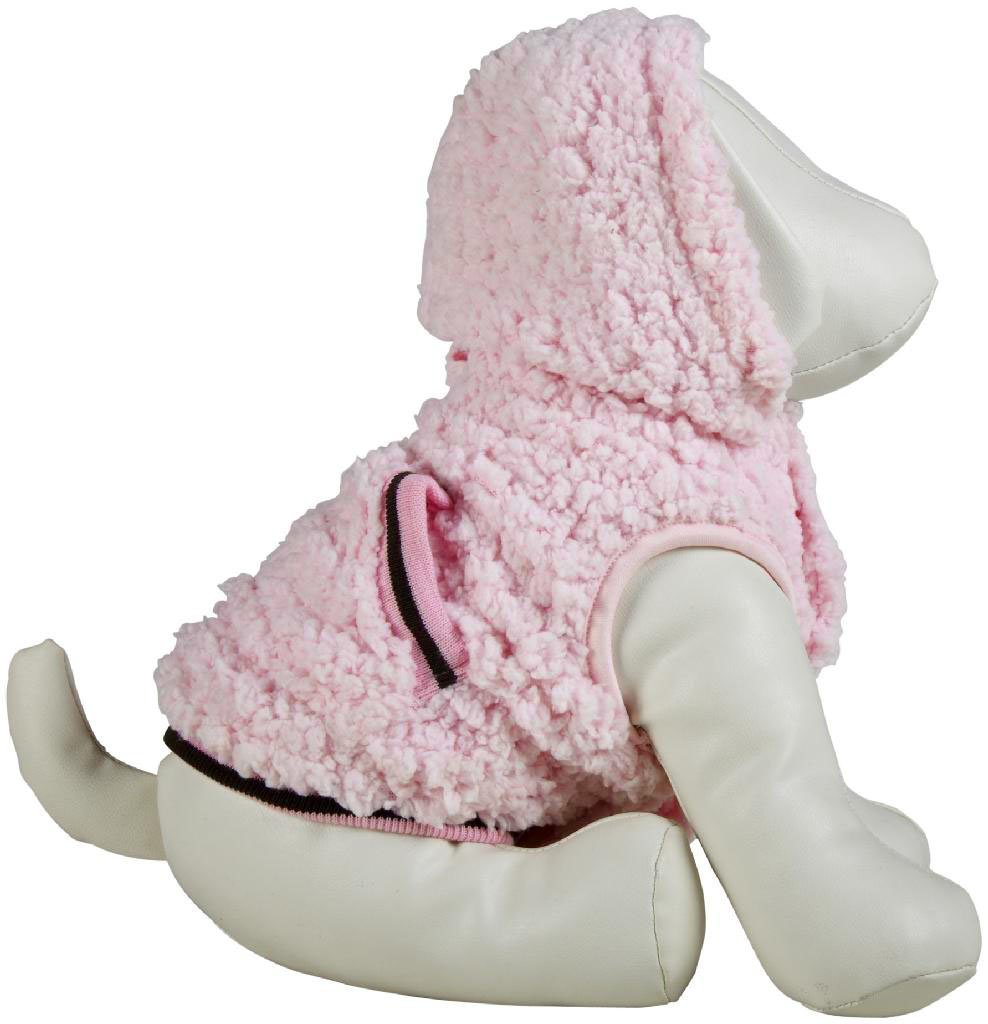 Casual Canine Polyester Snowbaby Dog Hoodie, Medium, 16-Inch, Pink