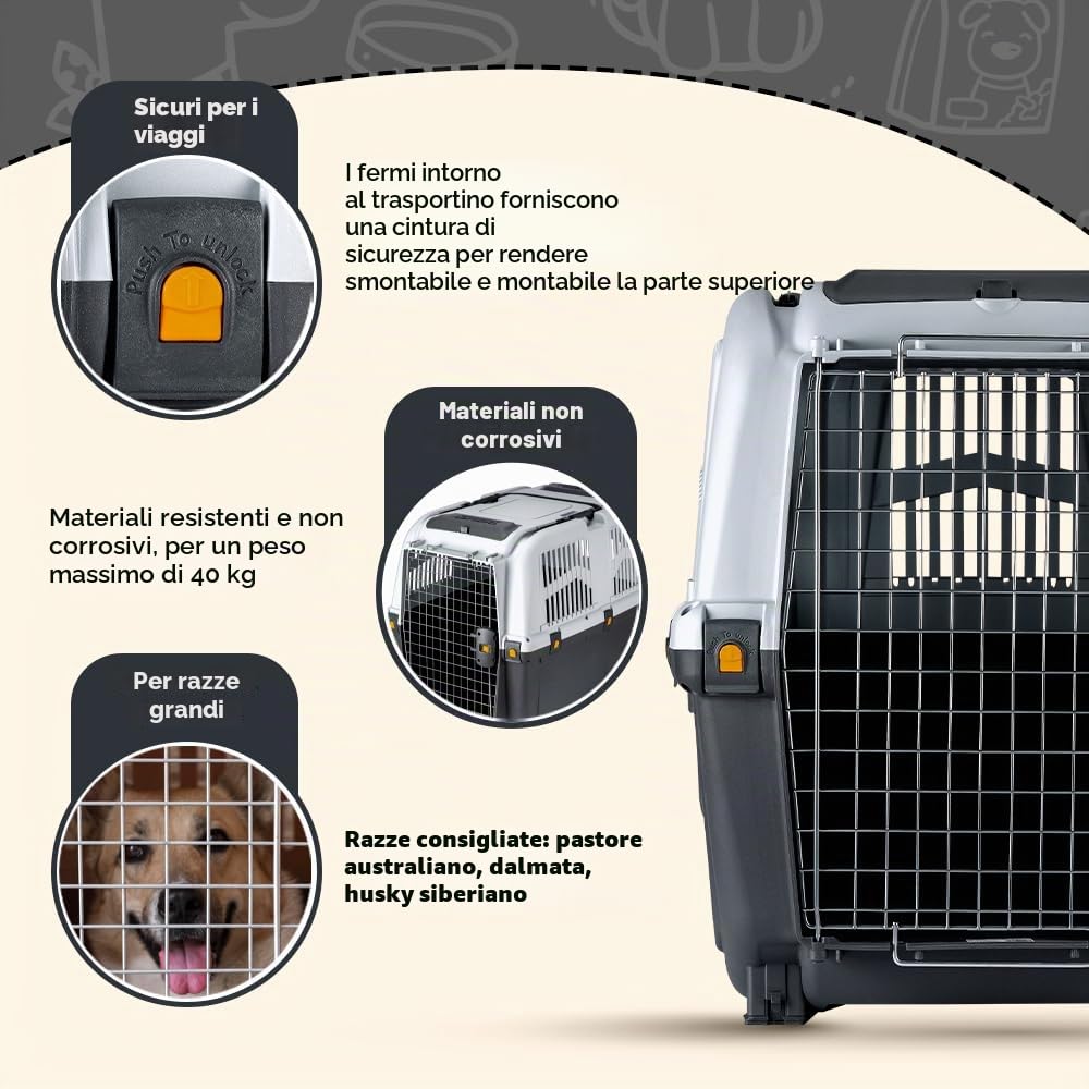 Skudo Iata Contenitori da Trasporto per Cani - 1.7 gr