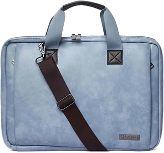 VISMIINTREND Stylish Leather Office Laptop Bag Handbag for Men & Women| Slim,Briefcase,Messenger Bags| Fits 13",14", 15.6" Macbook Laptops, Birthday Gift for Husband/Father, Corporate Diwali Gifts