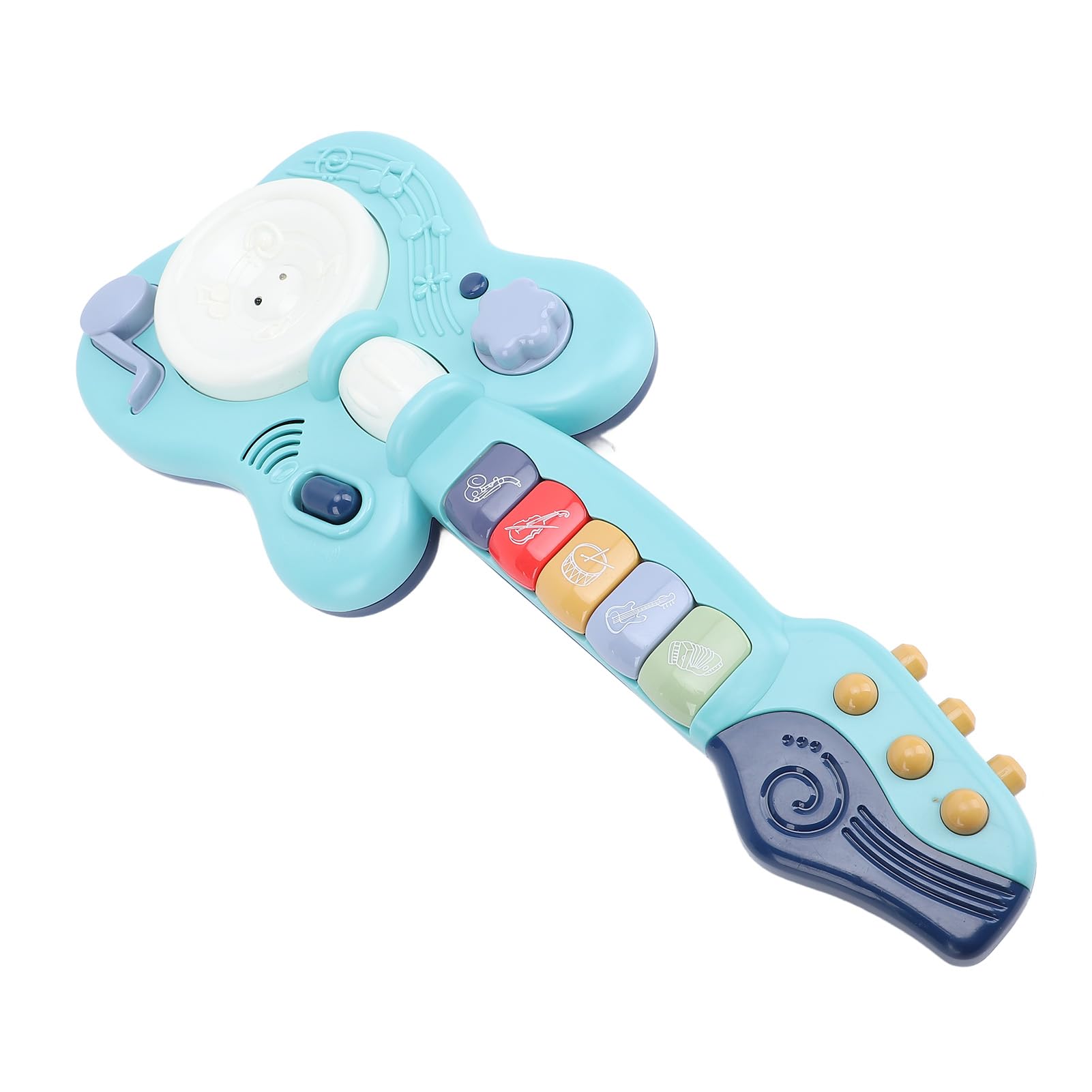 RASTKY Toddler Guitar Toy, Multifunctional Guitar Music Toy, Vibrating Design, Electronic Piano Function, Safe ABS Material, Lightweight and Portable for Fun — view 5