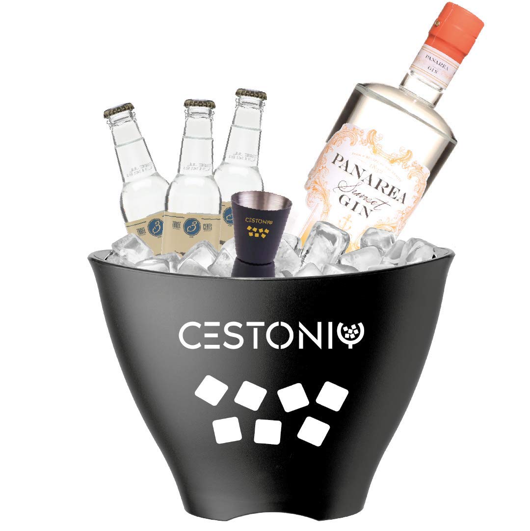 Panarea Sunset confezione regalo gin | Cestonic, Box Regalo per gli amanti del Gin Tonic! | Kit con Spezie, acqua tonica e set accessori!
