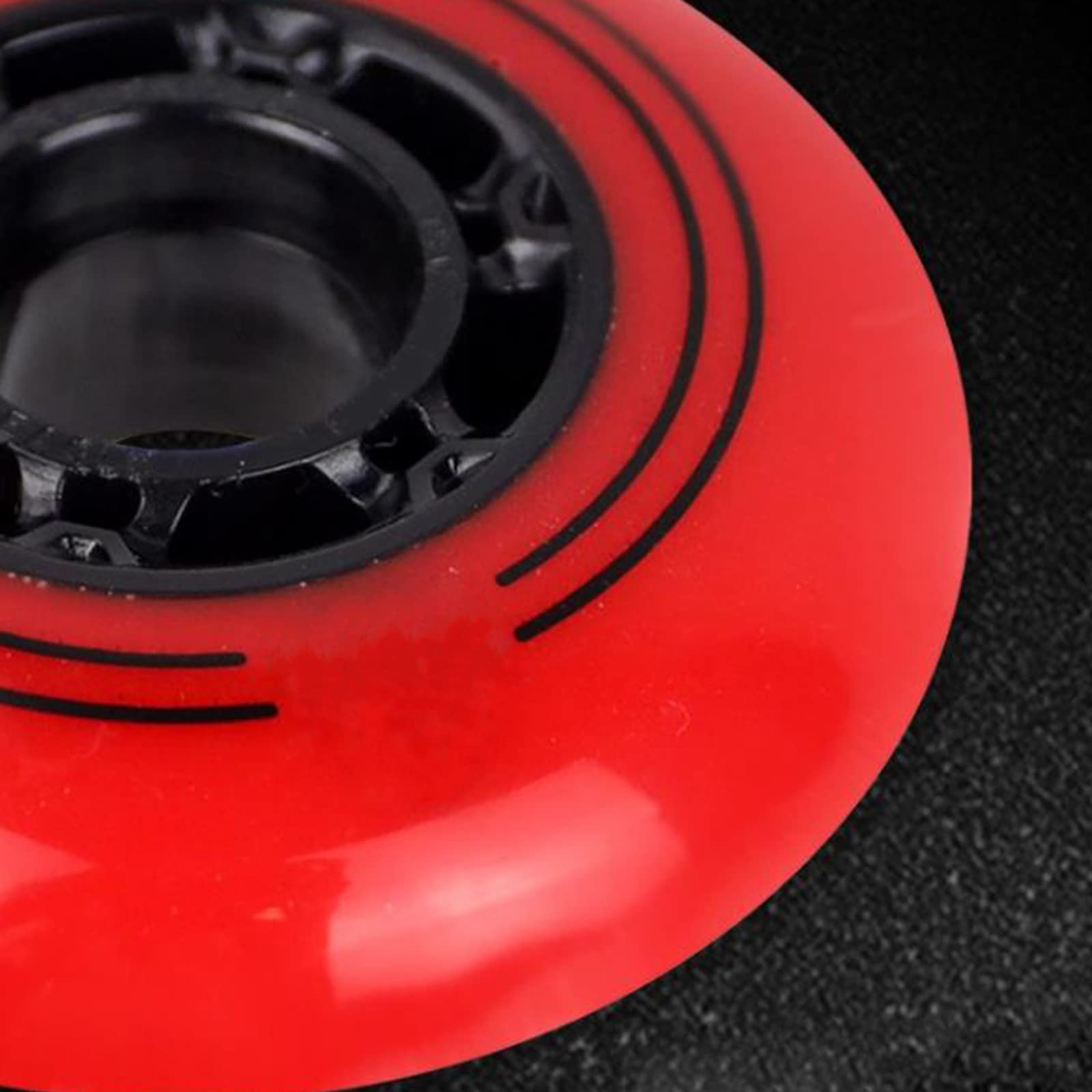 Genérico Ruedas de Repuesto para Patines en Línea Exterior Interior Paquete de 8 72 mm 76 mm 80 mm Sin Rodamientos Dureza 86/88A