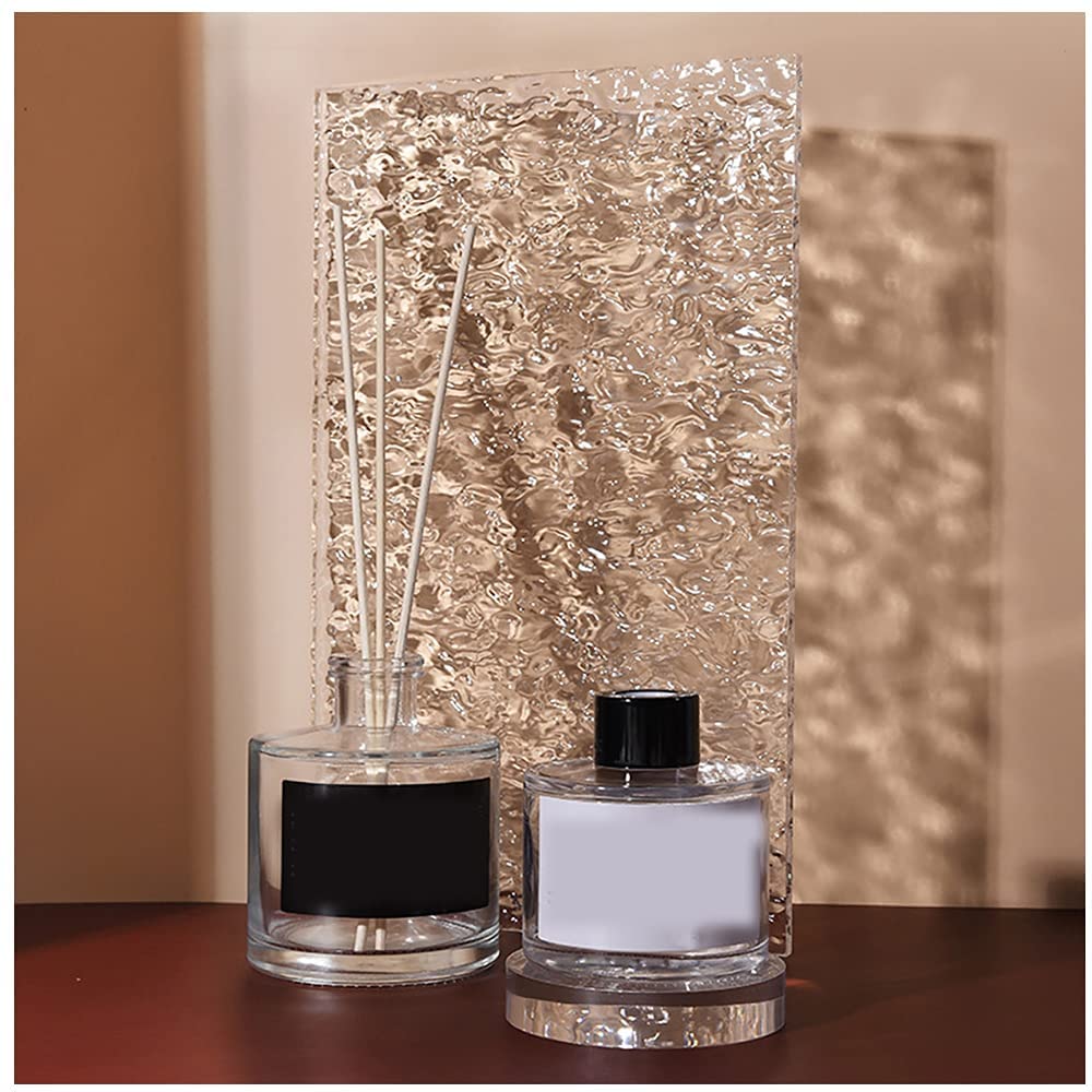 GISELA D Acryl Foto-Hintergrund Set - 4-teilige Transparente Wellen-Muster Platten Für Produktfotografie