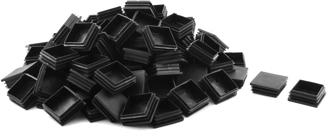 Plastic Square Threaded Furniture Desk Chair Feet Tube Insert Caps 50 x 50mm 100 Pcs Black (id: dce d78 ee1 eb2 a7f