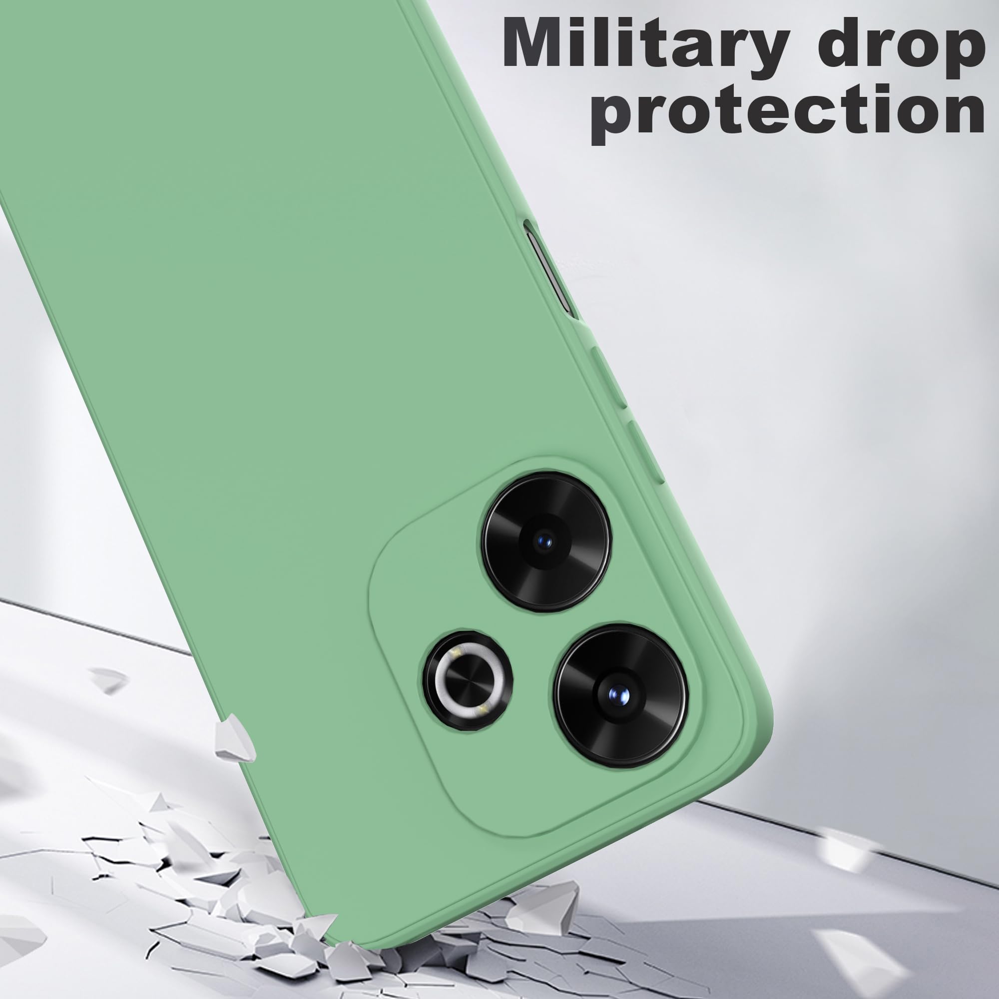 Moozy Minimalist Series, Cover in Silicone per Xiaomi 12 Pro, Verde