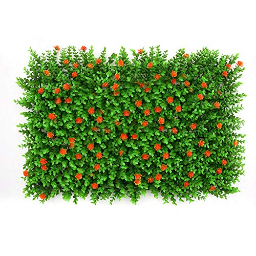 Panneau mural en lierre artificiel 60x40 cm lot de 12 pour haie