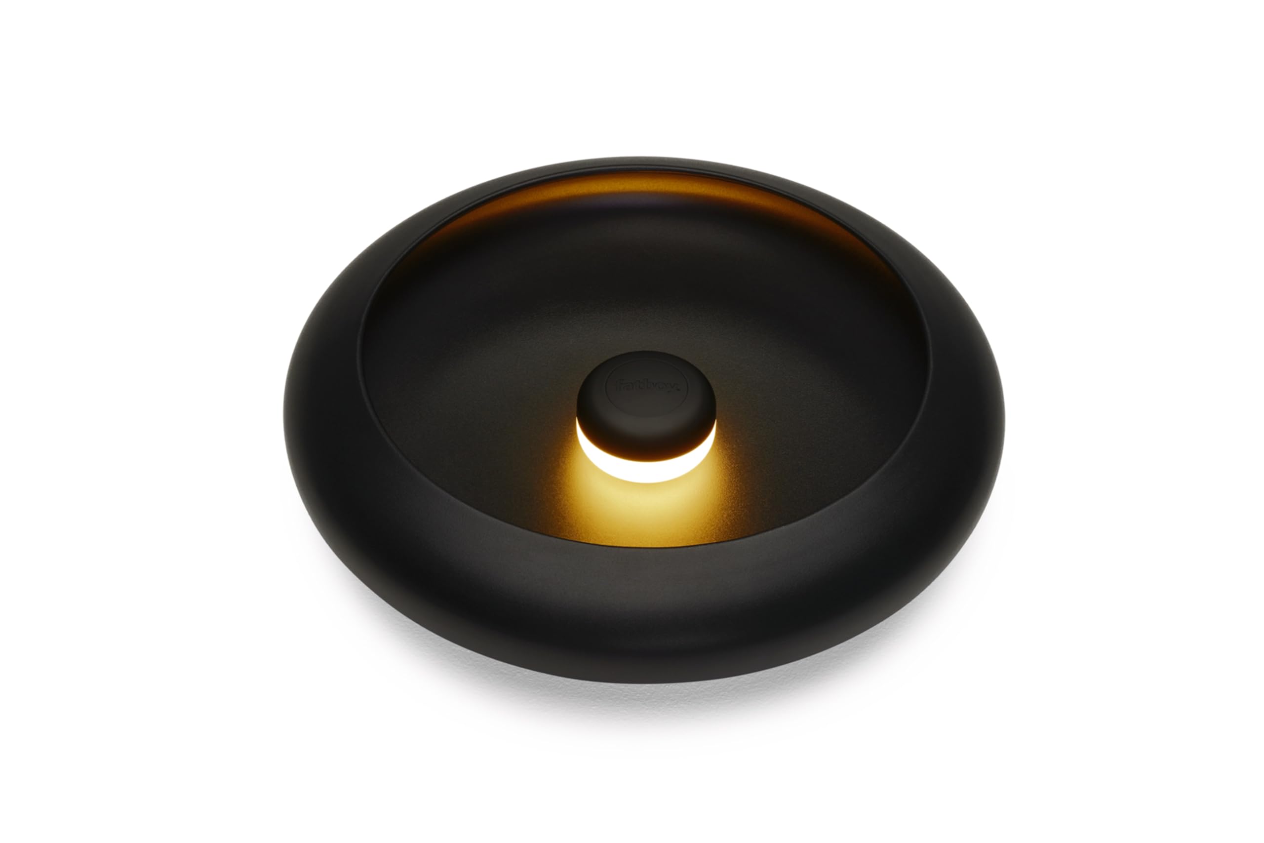 Fatboy Oloha Medium Wandlampe - Wandleuchte - Ø30,0cm - Schwarz | IP55, Lampe für Aussen und Innen, Dimmbare LED Wand Lampe mit Ladefunktion, 8 bis 90 Stunden Betrieb, 2200K Außenlampe