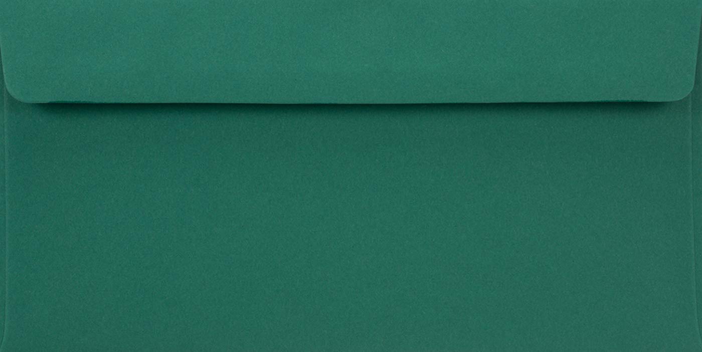 Netuno 25 Long Dark Green envelopes DL 110 x 220 mm 4.33 x 8.66 in 90gsm Burano English Green Invitation Envelope Elegant Colourful envelopes for Weddings Christmas Birthdays Greeting Cards Postcards โ image 1