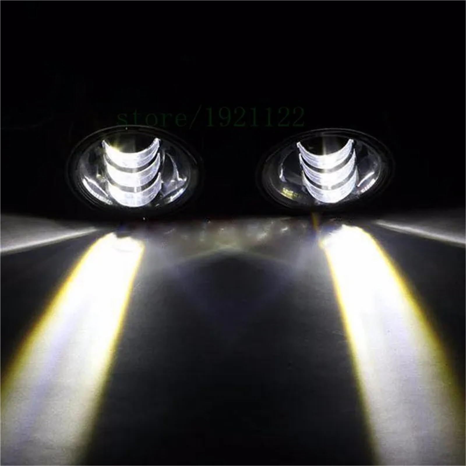 Feux Avant Moto Feux Antibrouillard pour Moto 4.5 Pouces Feux Croisement À LED 4-1/2 Pouces Feux Travail Et Conduite 4.5 Pouces pour Moteur Phare Avant Moto(Noir)