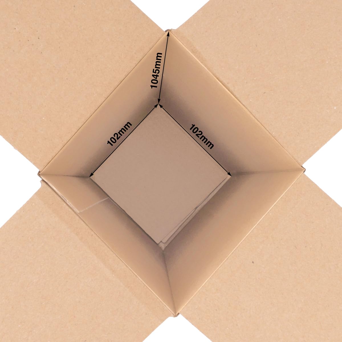 verpacking Versandhülse 755 x 105 x 105 mm Braun [Ausführung und Stückzahl wählbar] Faltkarton 100 Stück